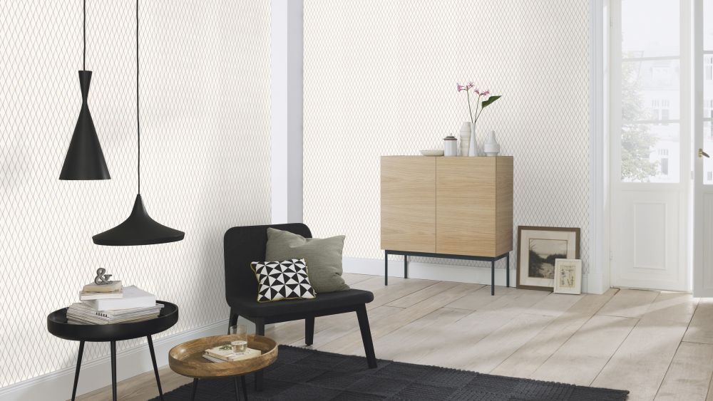  Vlies Tapete Rauten 3D Grau Metallic Rasch Cato 800760