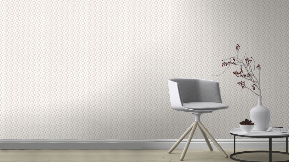  Vlies Tapete Rauten 3D Grau Metallic Rasch Cato 800760