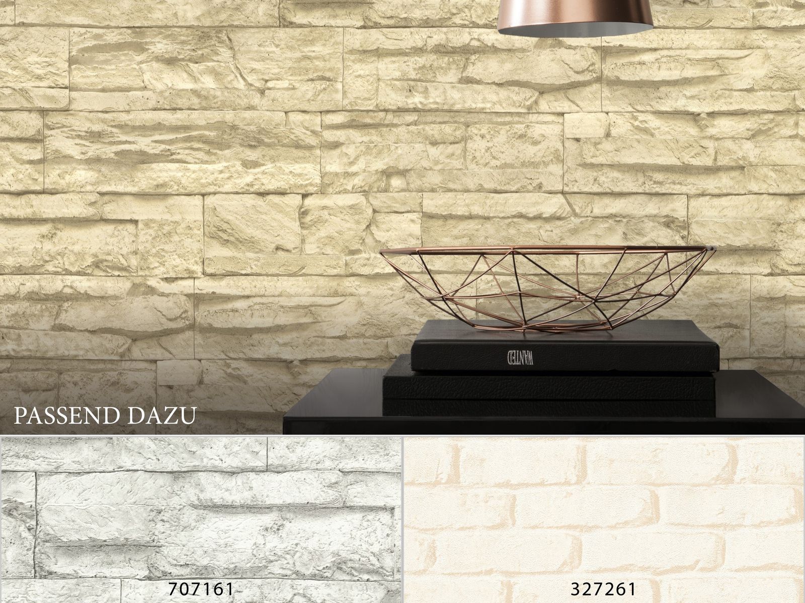 A.S. Creation Vlies Tapete Steinoptik Naturstein Beige AS Creation 7071-30