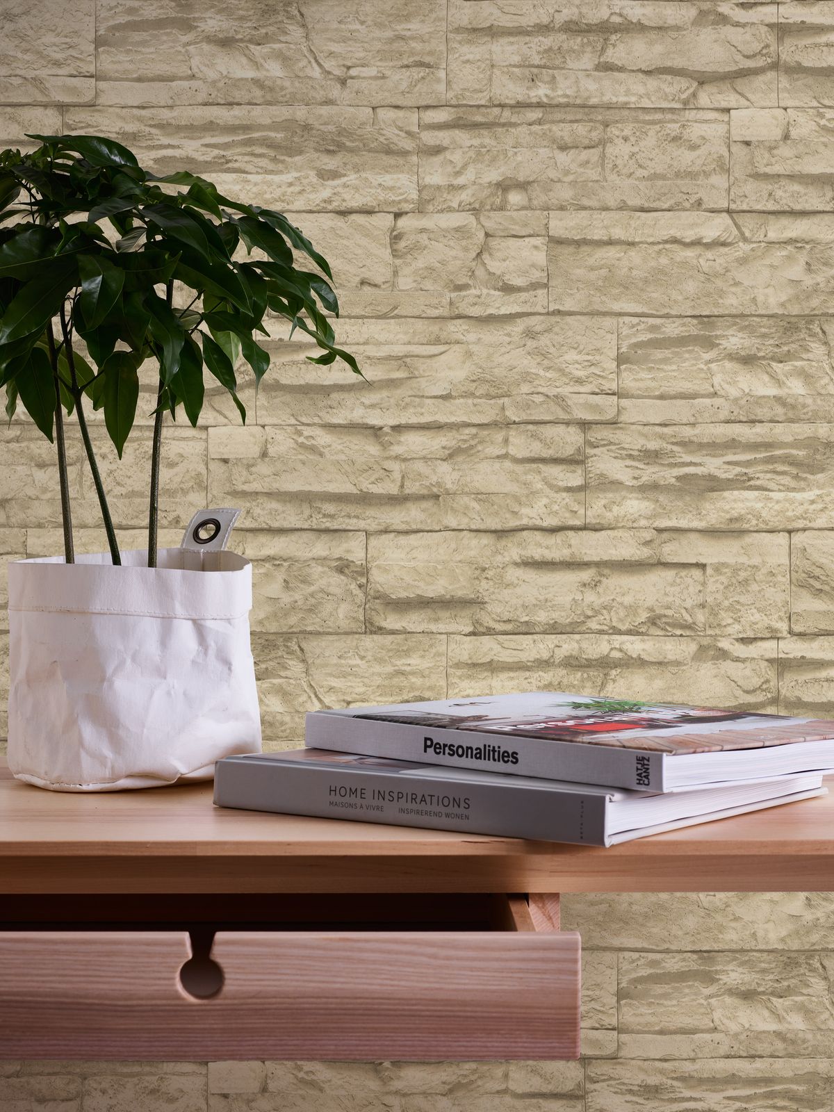A.S. Creation Vlies Tapete Steinoptik Naturstein Beige AS Creation 7071-30