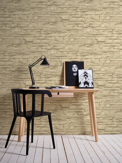 A.S. Creation Vlies Tapete Steinoptik Naturstein Beige AS Creation 7071-30