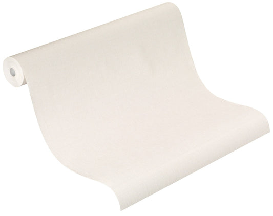  Vlies Tapete Uni Textil Design Creme Rasch 445206