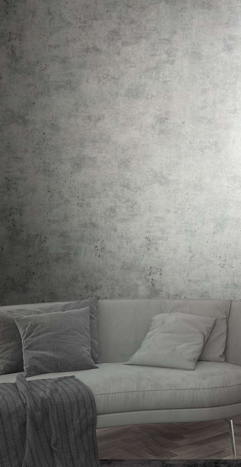  Vliestapete Marburg Grau Uni Beton Optik 34267