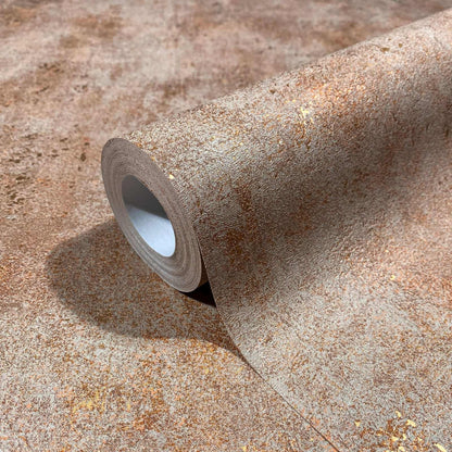  Vliestapete Marburg Beige Kupfer Uni Beton Optik 34269