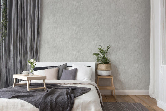 A.S. Creation Vliestapete 385987 Struktur Grau Silber Metallic