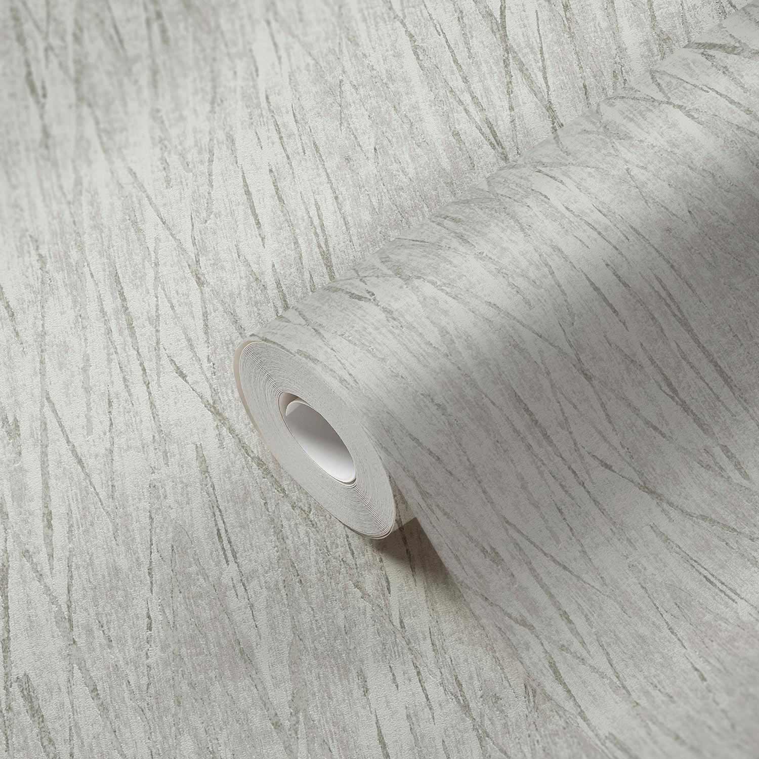 A.S. Creation Vliestapete 385987 Struktur Grau Silber Metallic