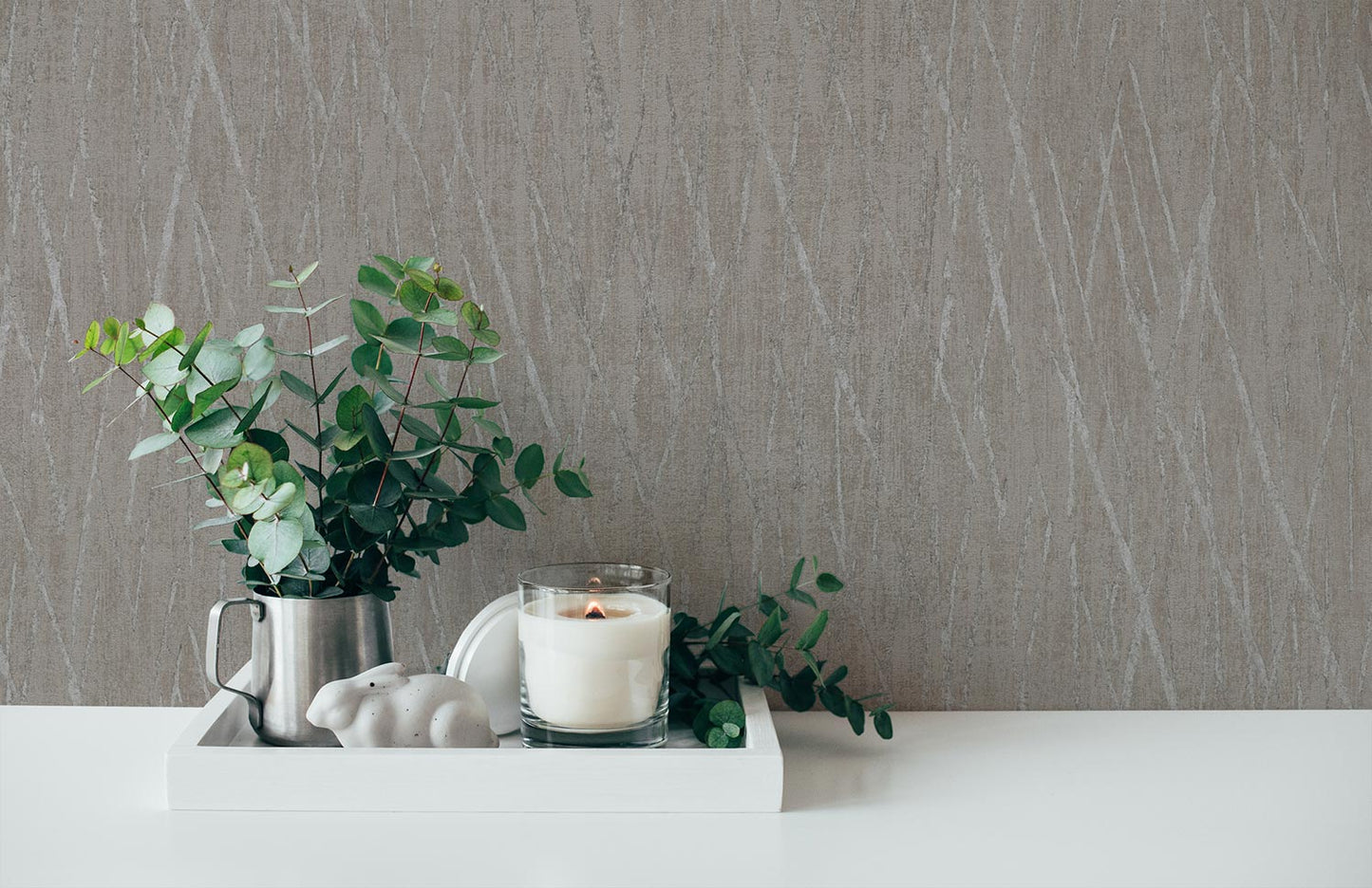 A.S. Creation Vliestapete 385988 Struktur Grau Silber Metallic