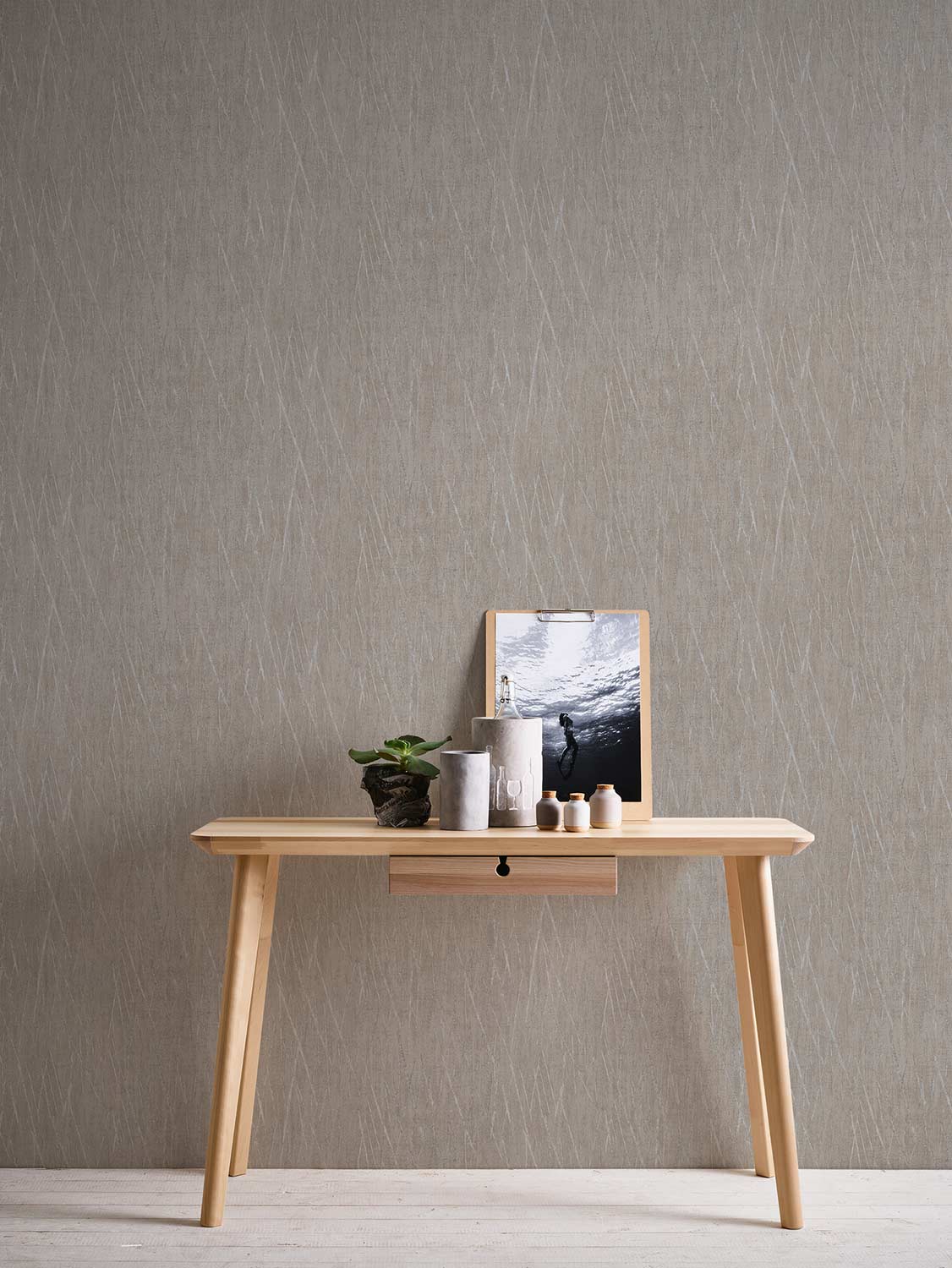A.S. Creation Vliestapete 385988 Struktur Grau Silber Metallic