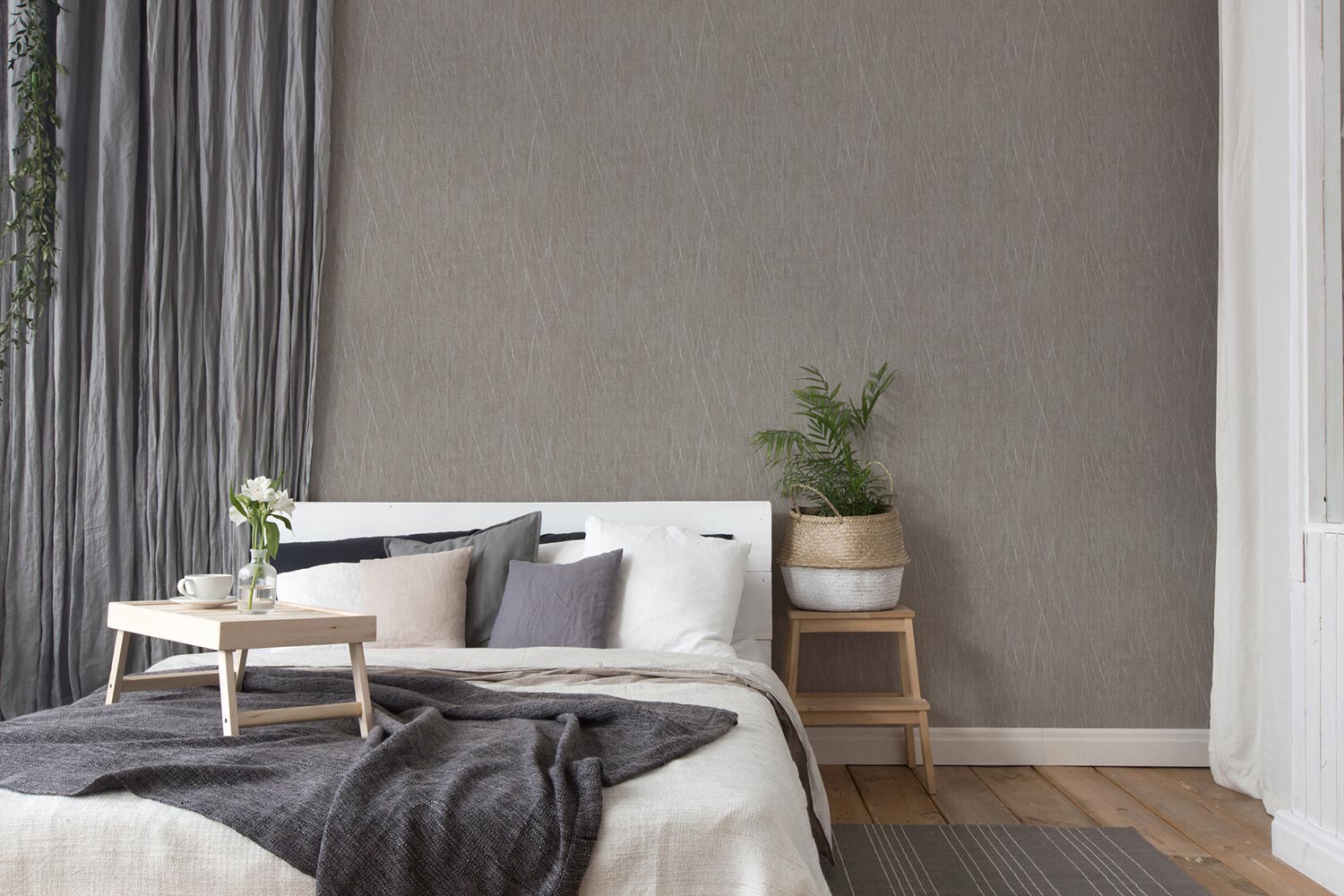 A.S. Creation Vliestapete 385988 Struktur Grau Silber Metallic