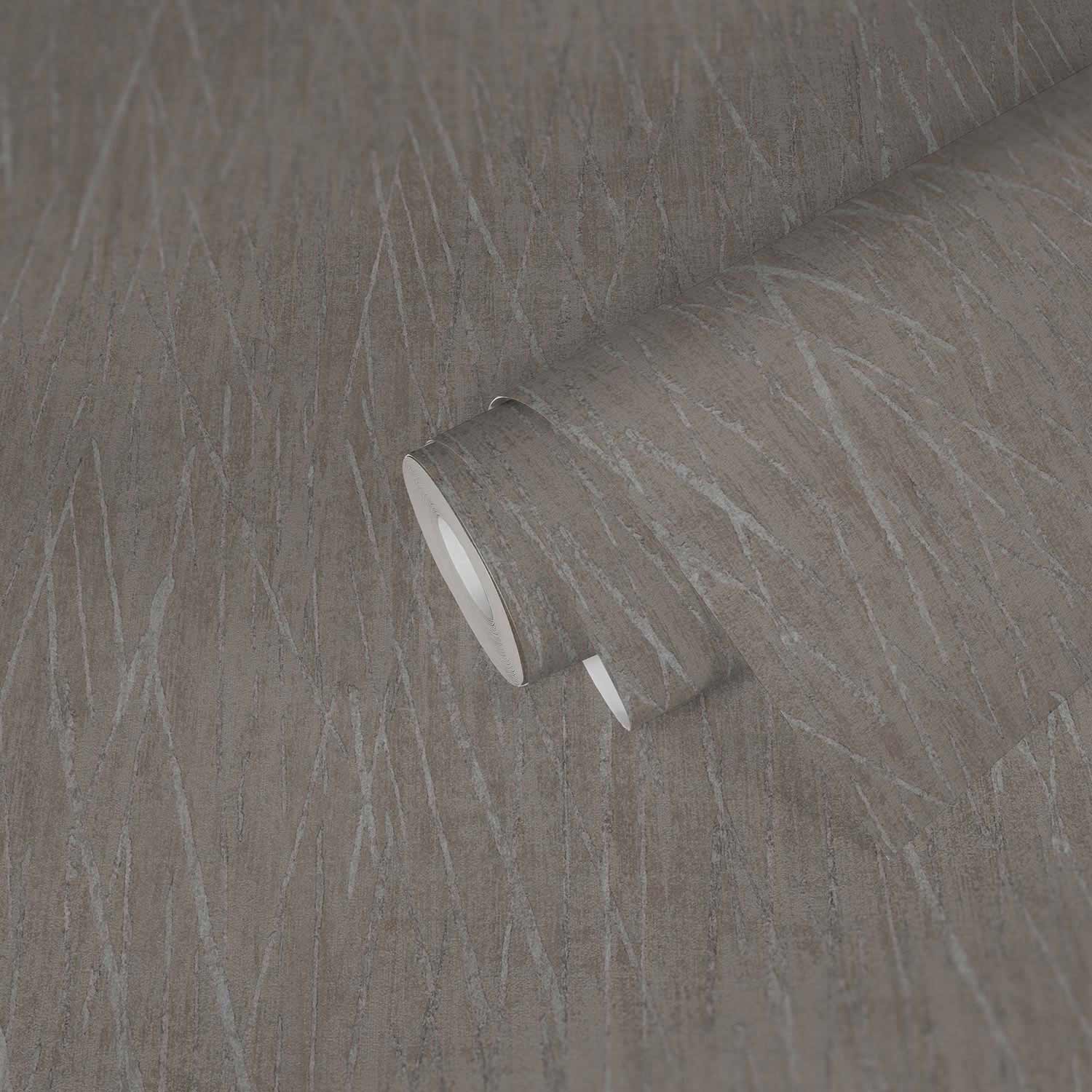A.S. Creation Vliestapete 385988 Struktur Grau Silber Metallic