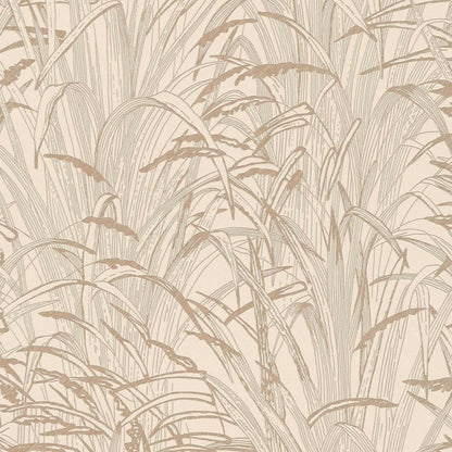 A.S. Creation Vliestapete 386002 Blätter Creme Kupfer Metallic