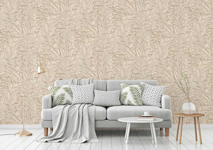 A.S. Creation Vliestapete 386002 Blätter Creme Kupfer Metallic
