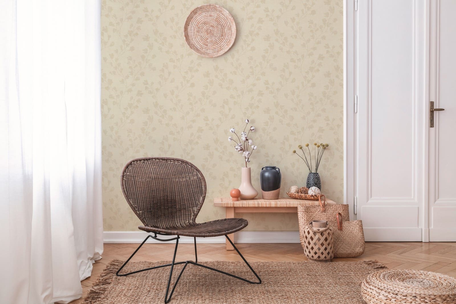 A.S. Creation Vliestapete 38747-5 AS Creation Beige Muster Floral