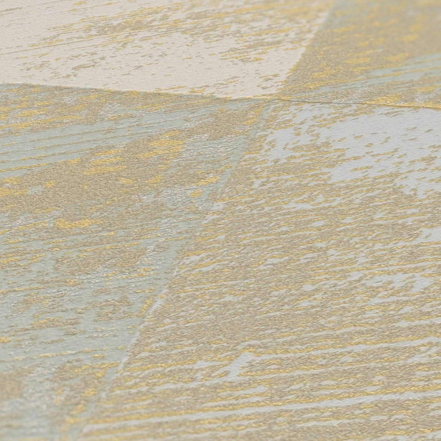 A.S. Creation Tapete Vlies Blau Gold Dreieck Vintage 383531 AS Geo Effect