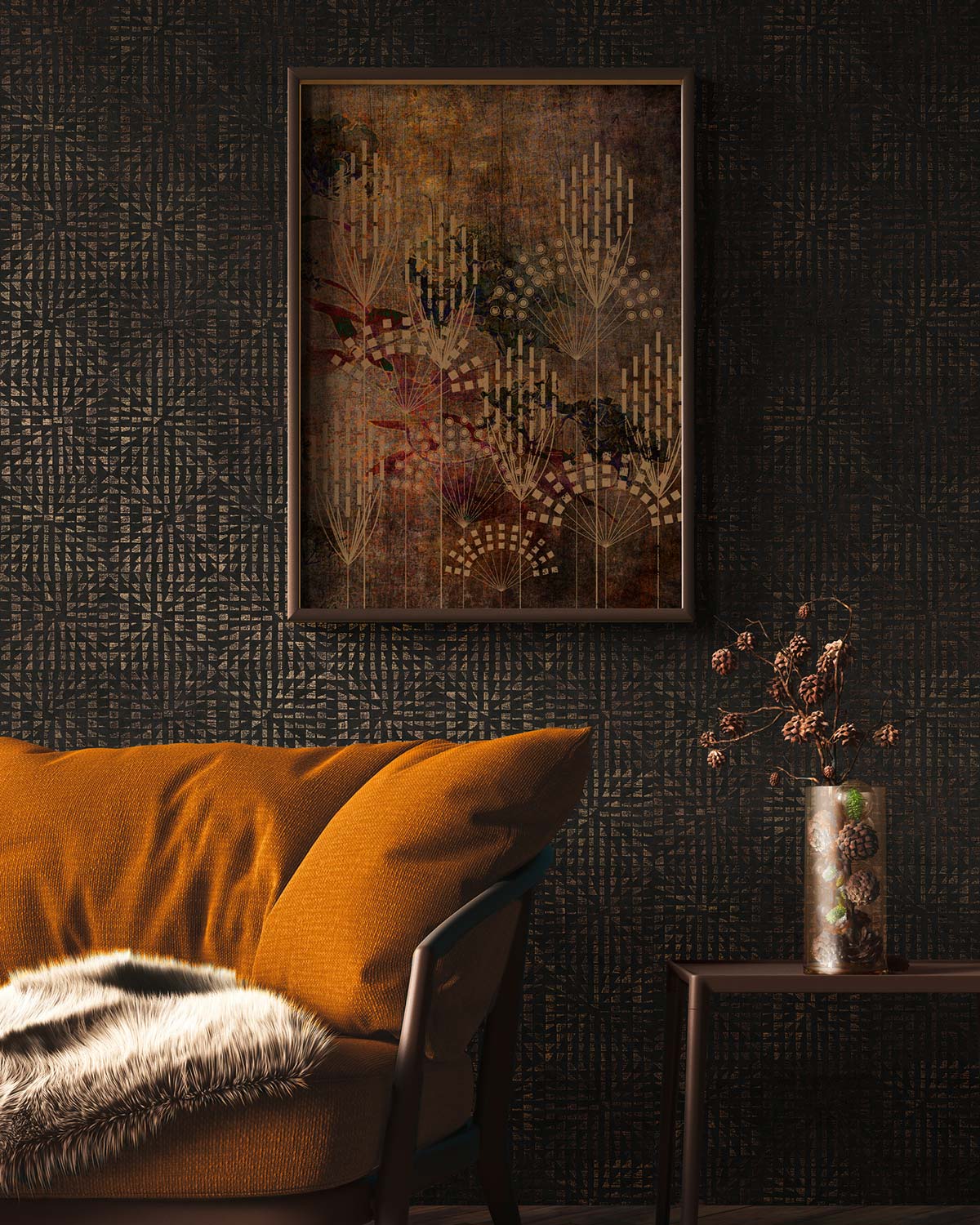 A.S. Creation Tapete Vlies Bronze Schwarz Grafik 383522 AS Geo Effect