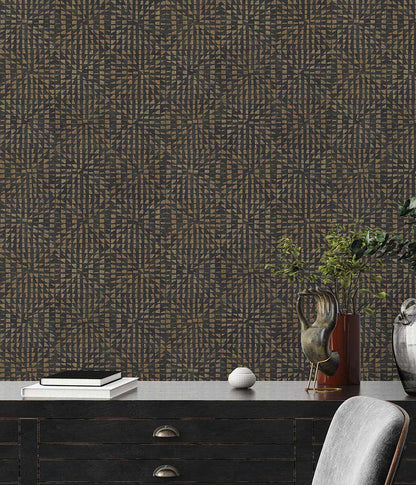 A.S. Creation Tapete Vlies Bronze Schwarz Grafik 383522 AS Geo Effect