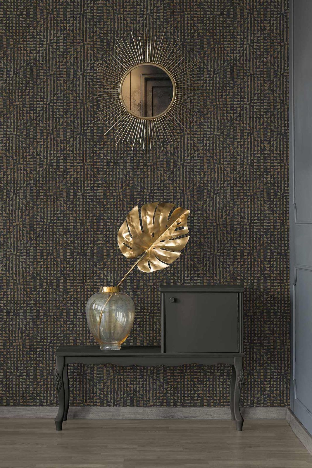 A.S. Creation Tapete Vlies Bronze Schwarz Grafik 383522 AS Geo Effect