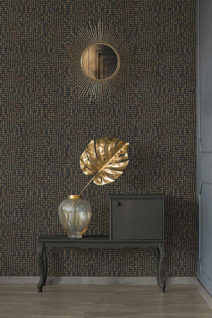 A.S. Creation Tapete Vlies Bronze Schwarz Grafik 383522 AS Geo Effect