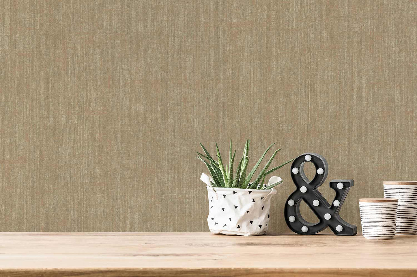 A.S. Creation Tapete Vlies Gold Beige Uni Meliert 385967 AS Geo Effect
