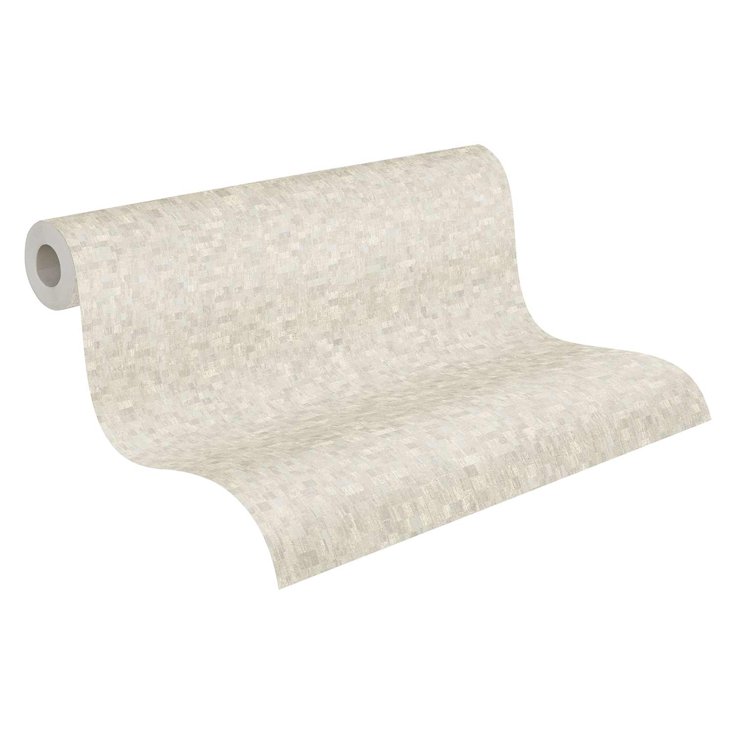 A.S. Creation Tapete Vlies Grau Weiss Mosaik 385933 AS Geo Effect
