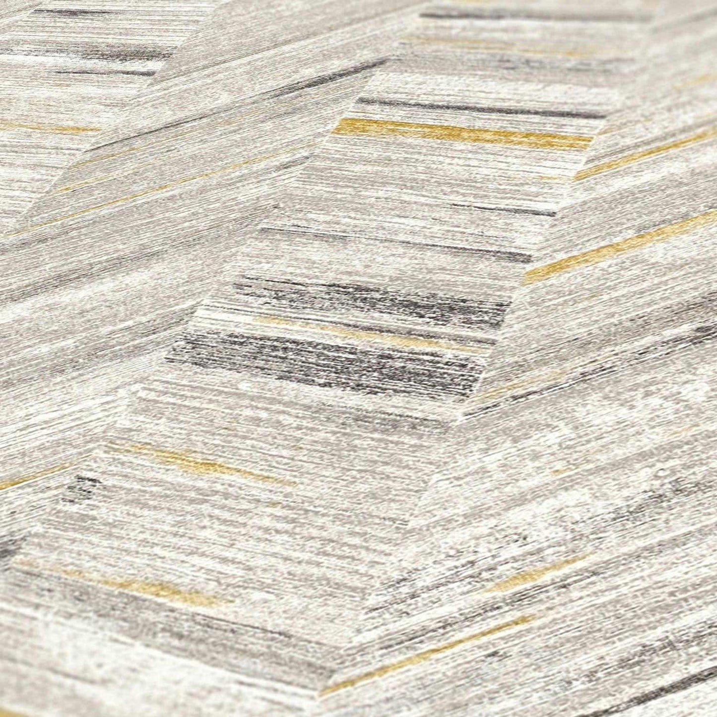 A.S. Creation Tapete Vlies Weiss Grau Zickzack 383093 AS Geo Effect