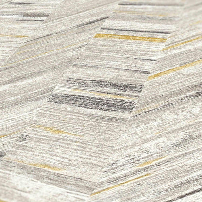 A.S. Creation Tapete Vlies Weiss Grau Zickzack 383093 AS Geo Effect