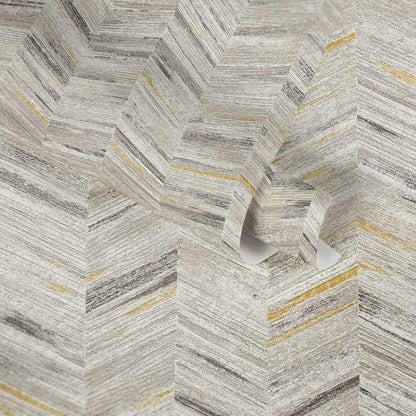 A.S. Creation Tapete Vlies Weiss Grau Zickzack 383093 AS Geo Effect