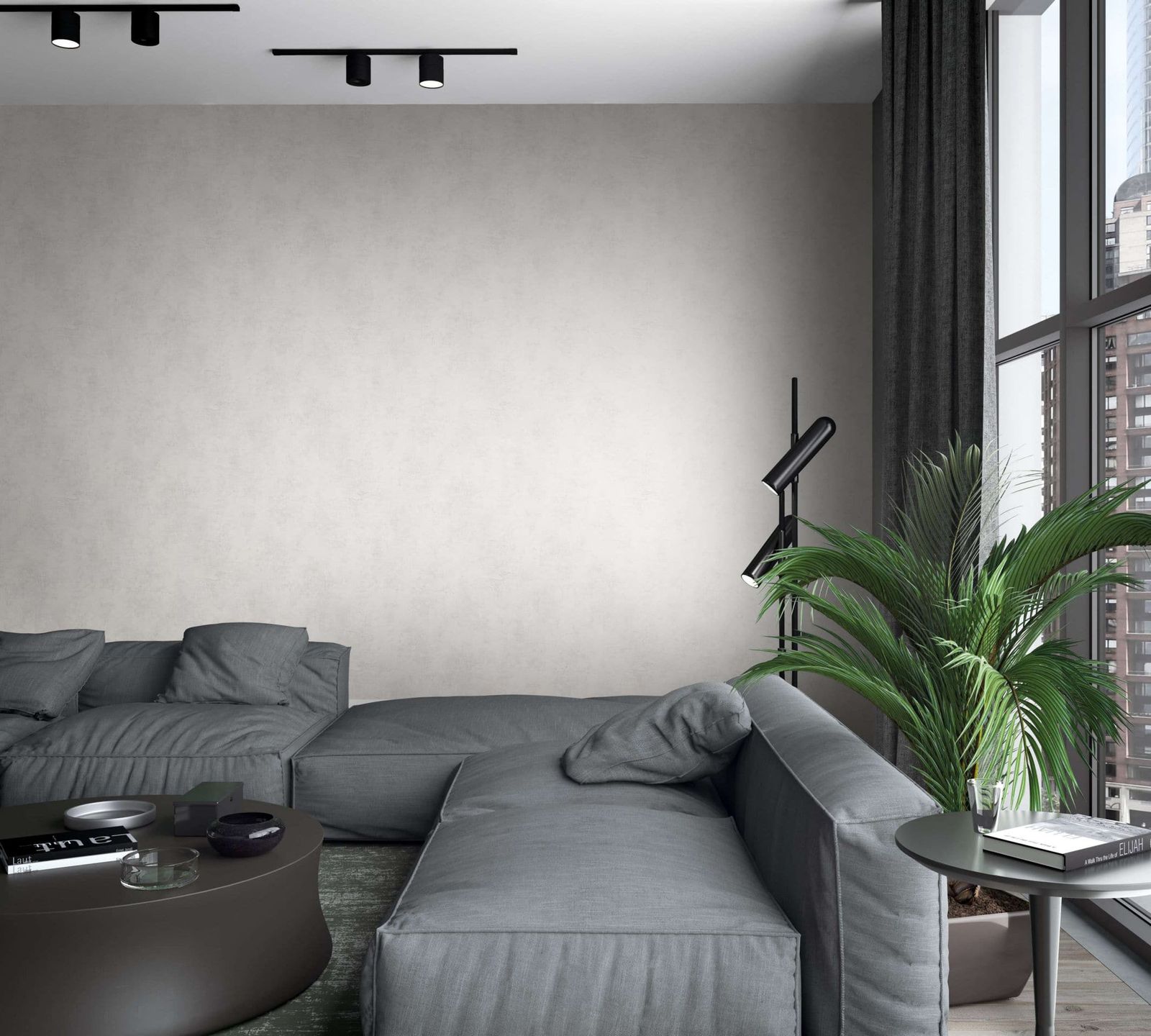  Vliestapete Beige Grau Uni Putz Optik Marburg 34186