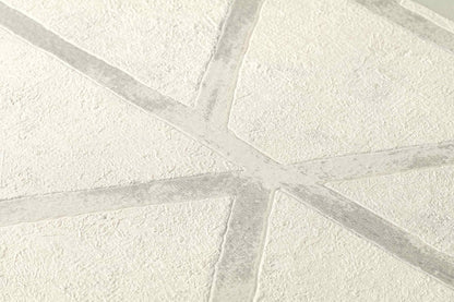  Vliestapete Beton Grafik Cremeweiß Grau Glanz 36928-5