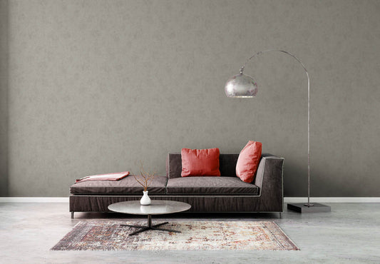 A.S. Creation Vliestapete Putzoptik Shabby Beige Silber Metallic 38969-7