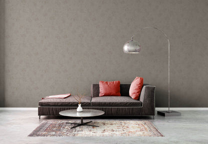 A.S. Creation Vliestapete Putzoptik Shabby Braun Silber Metallic 38969-8