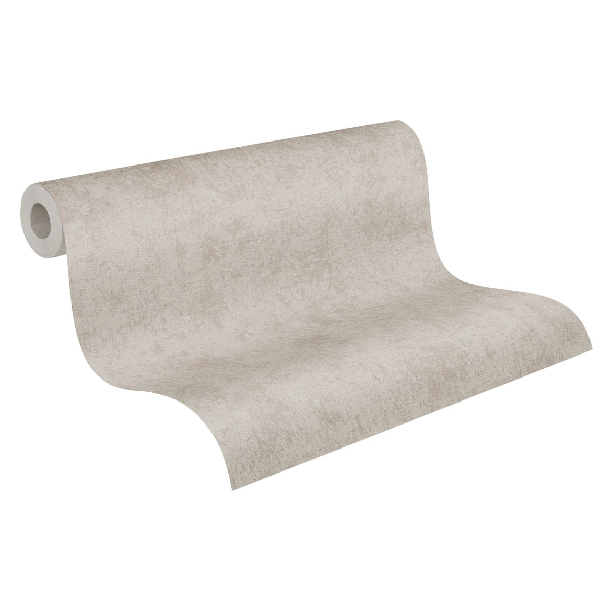 A.S. Creation Vliestapete Putzoptik Shabby Braun Silber Metallic 38969-8