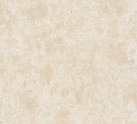 A.S. Creation Vliestapete Putzoptik Shabby Creme Silber Metallic 38969-5