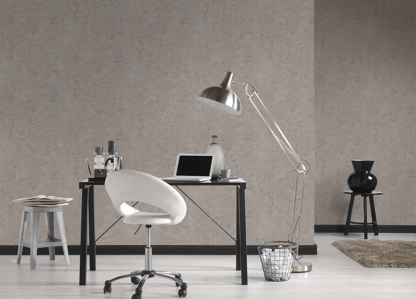  Vliestapete Beton-Optik Vintage Dunkelgrau 36911-1