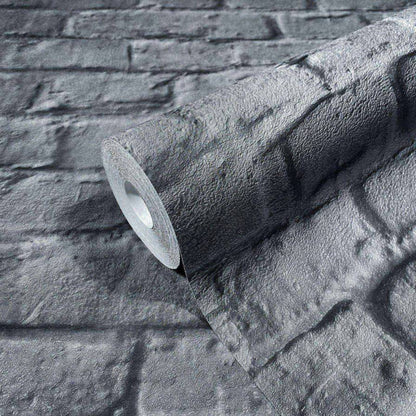  Vliestapete Dunkelgrau Steinmauer Marburg 34170