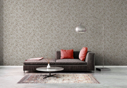 A.S. Creation Vliestapete Blätter Illustration Weiß Beige 38962-2
