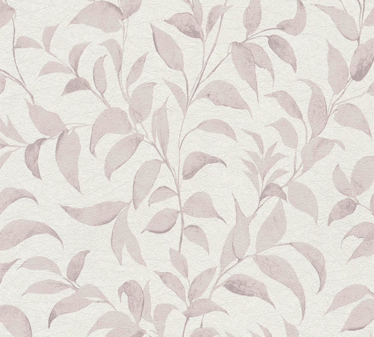 A.S. Creation Vliestapete Blätter Illustration Weiß Rosa 38962-1