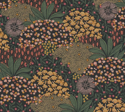 A.S. Creation Vliestapete 38740-3 AS Creation Schwarz Orange Floral