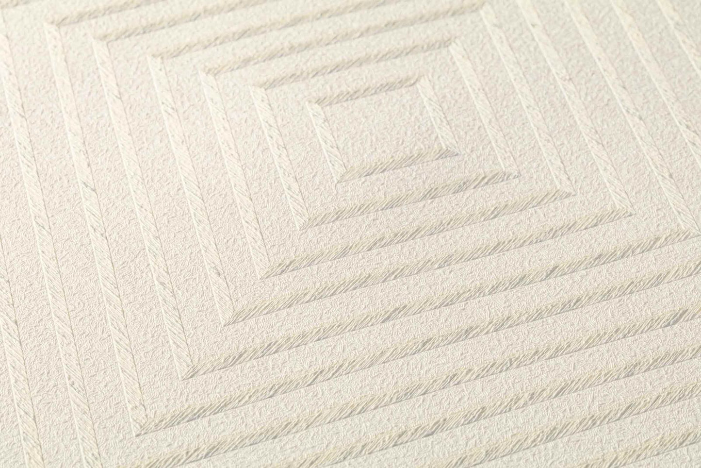  Vliestapete Grafik Raute Weißgrau Creme 36926-3