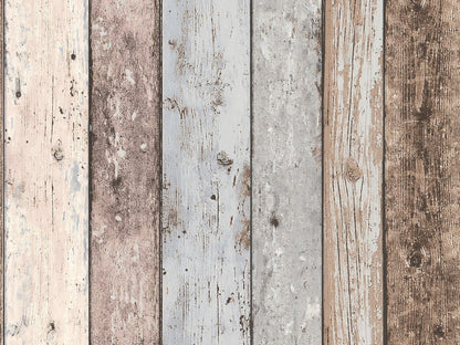  Vliestapete Holzoptik Planken Beige Grau 8550-39