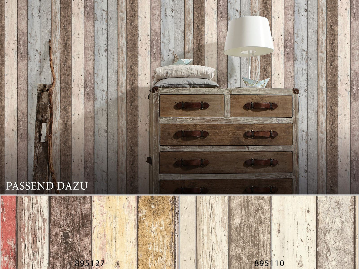  Vliestapete Holzoptik Planken Beige Grau 8550-39