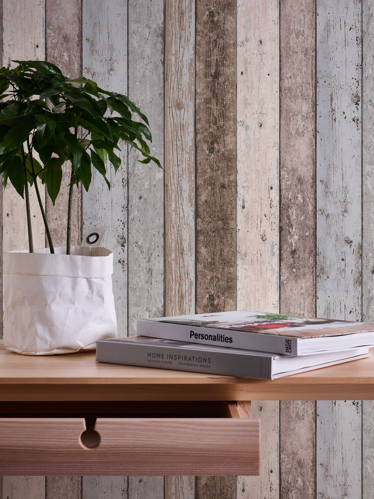  Vliestapete Holzoptik Planken Beige Grau 8550-39