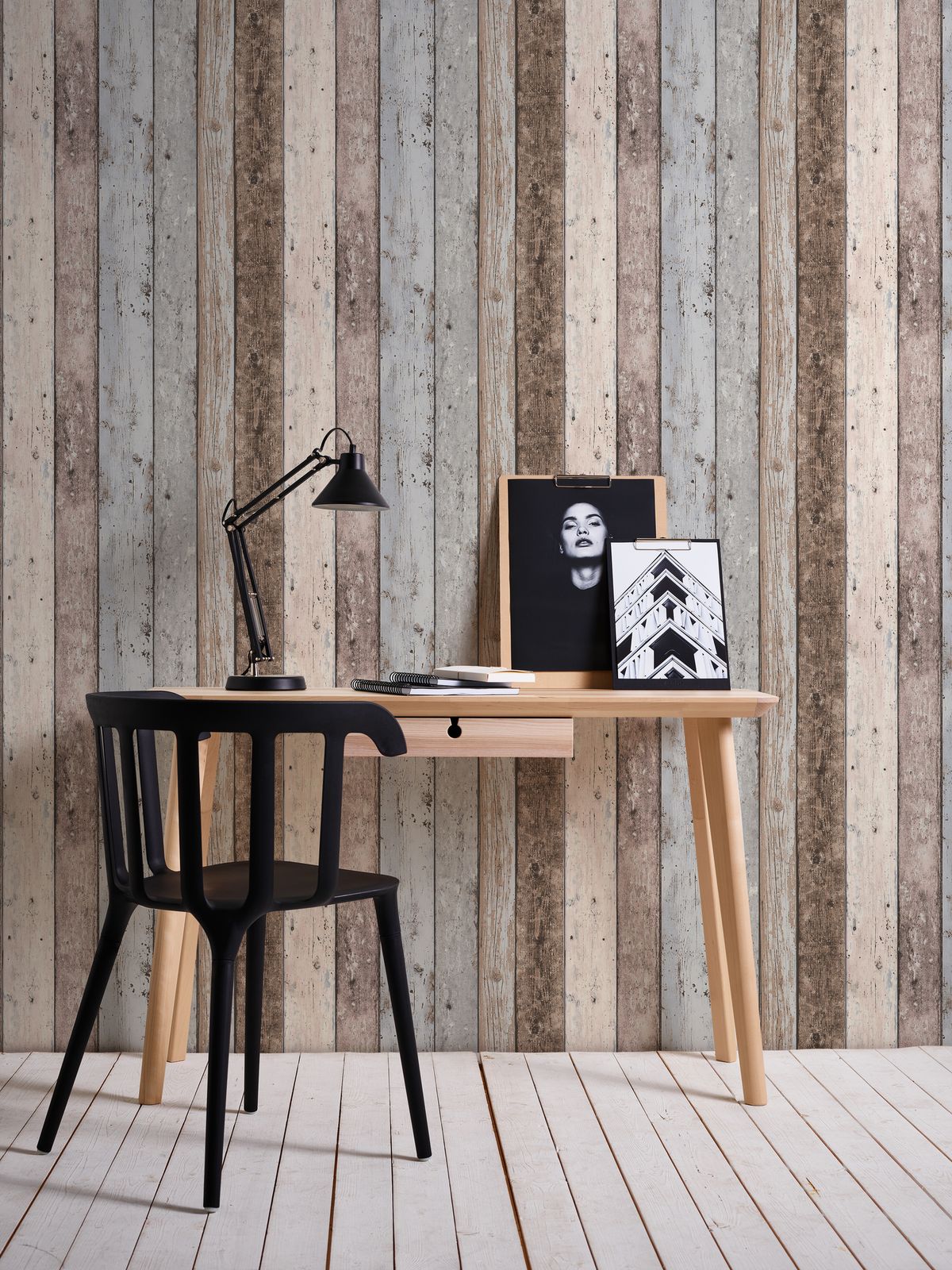  Vliestapete Holzoptik Planken Beige Grau 8550-39