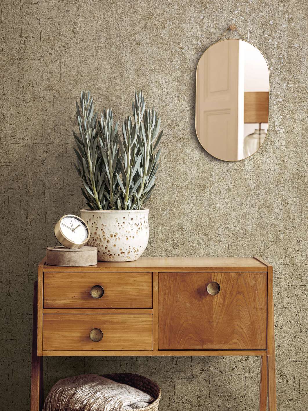  Vliestapete Ivy Betonoptik Beige 82301 Novamur