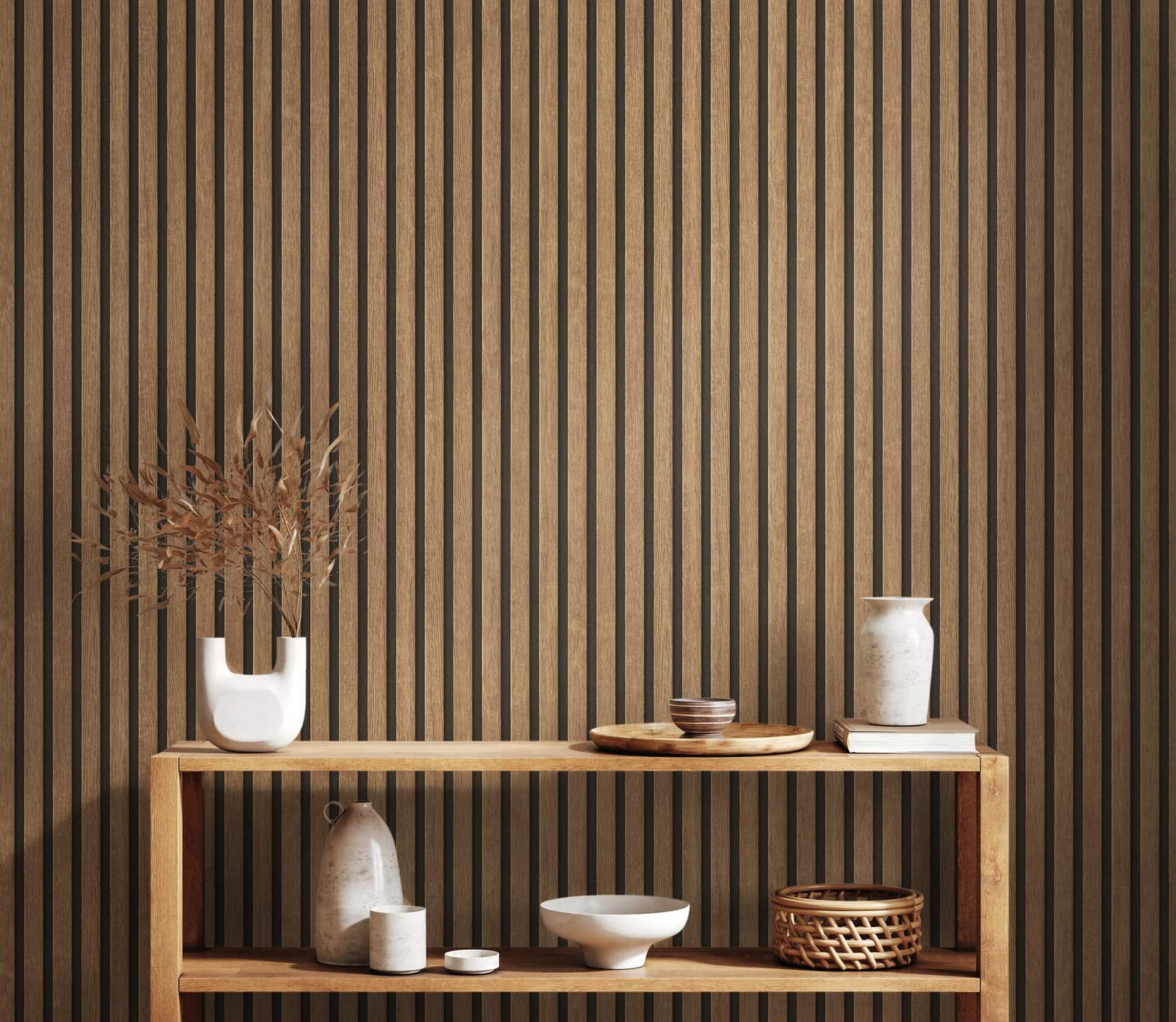 A.S. Creation AS Creation Vliestapete 39109-1 Beige Braun Holz Paneele