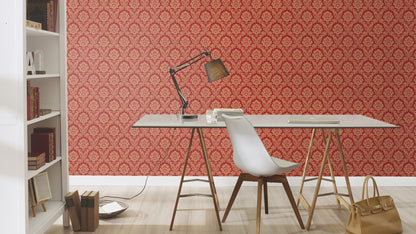  Rasch Tapete Trianon Klassik Barock Rot Gold 570540