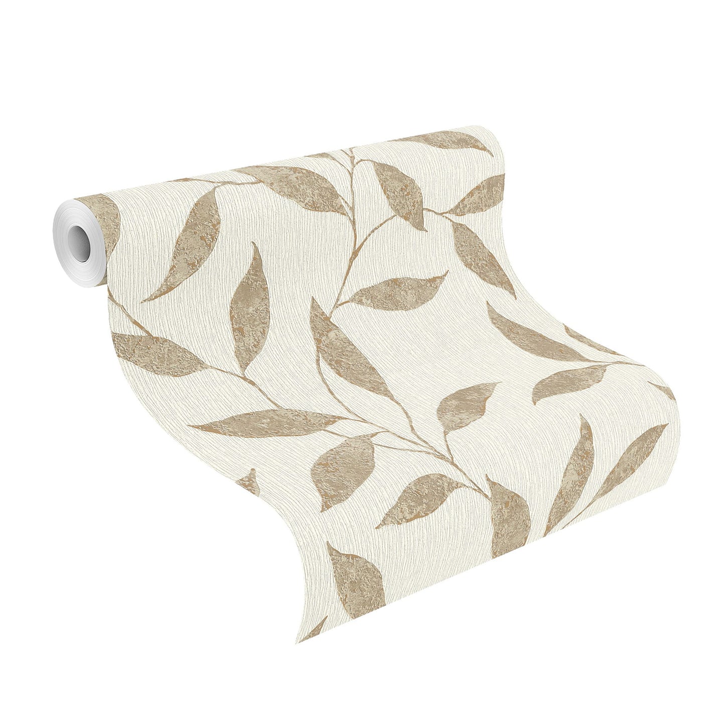  Vliestapete Rasch Bronze Beige Blätter 651201