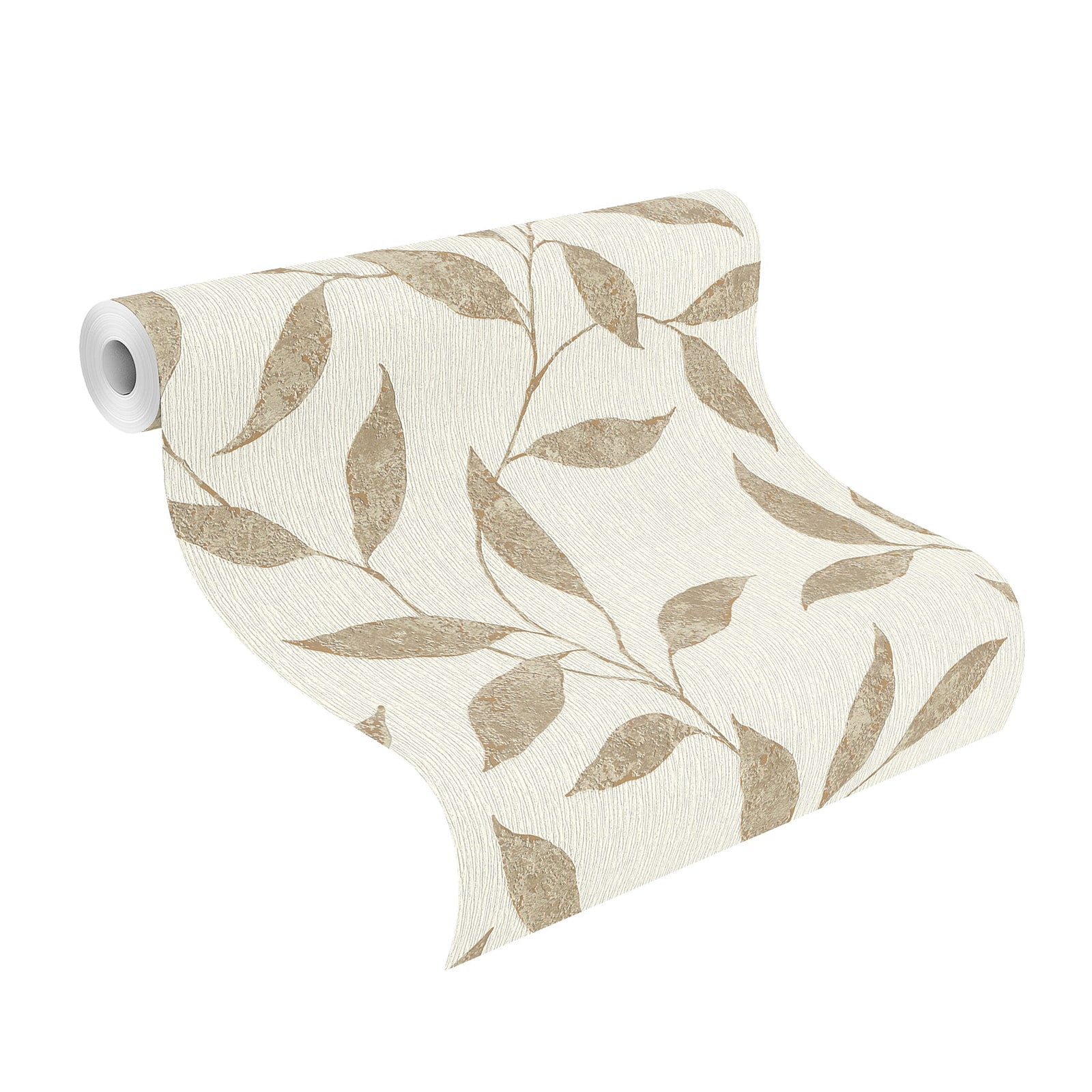  Vliestapete Rasch Bronze Beige Blätter 651201