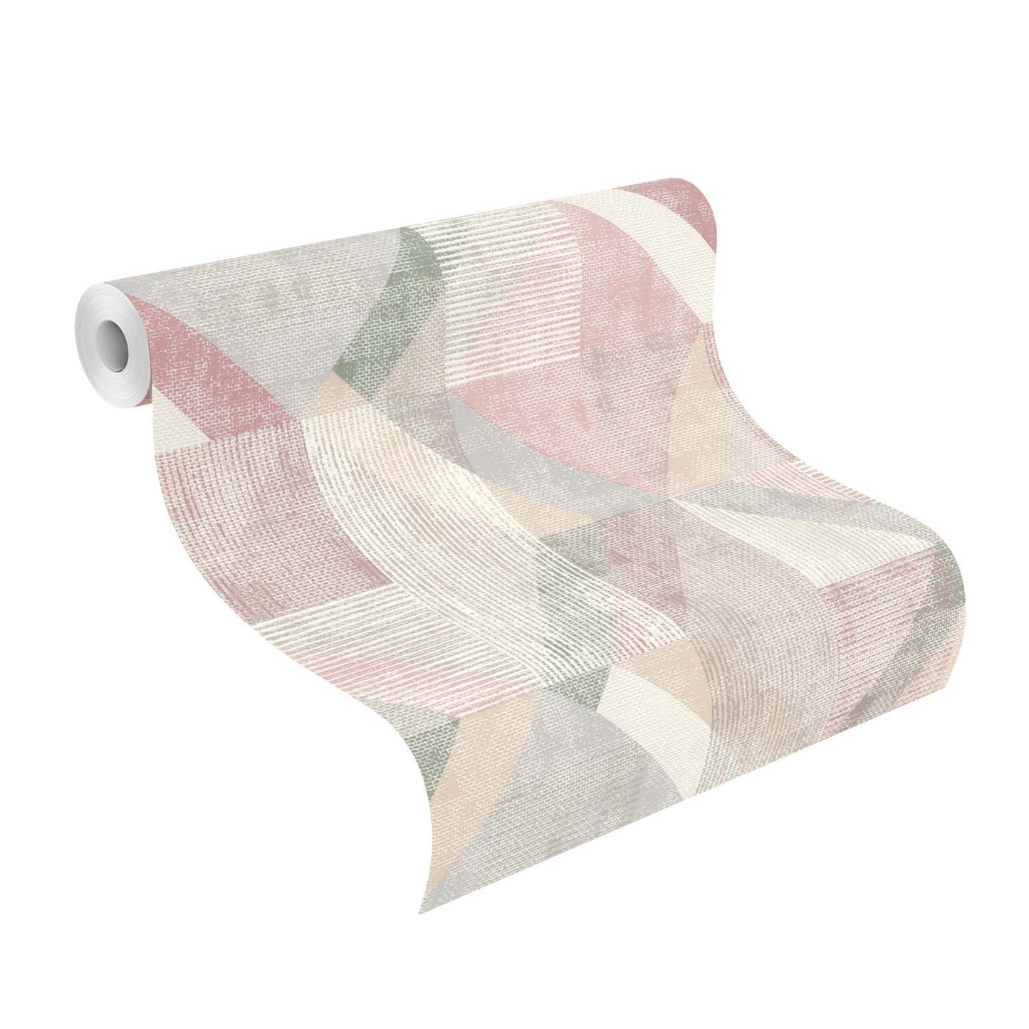  Rasch Vliestapete Rosa Beige Dreiecke Grafik 311914