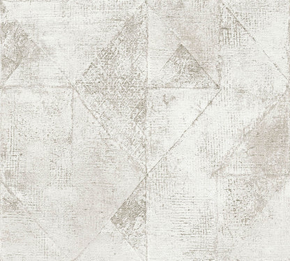 A.S. Creation Vliestapete Grafik Betonoptik Weiß Silber Metallic 38976-3